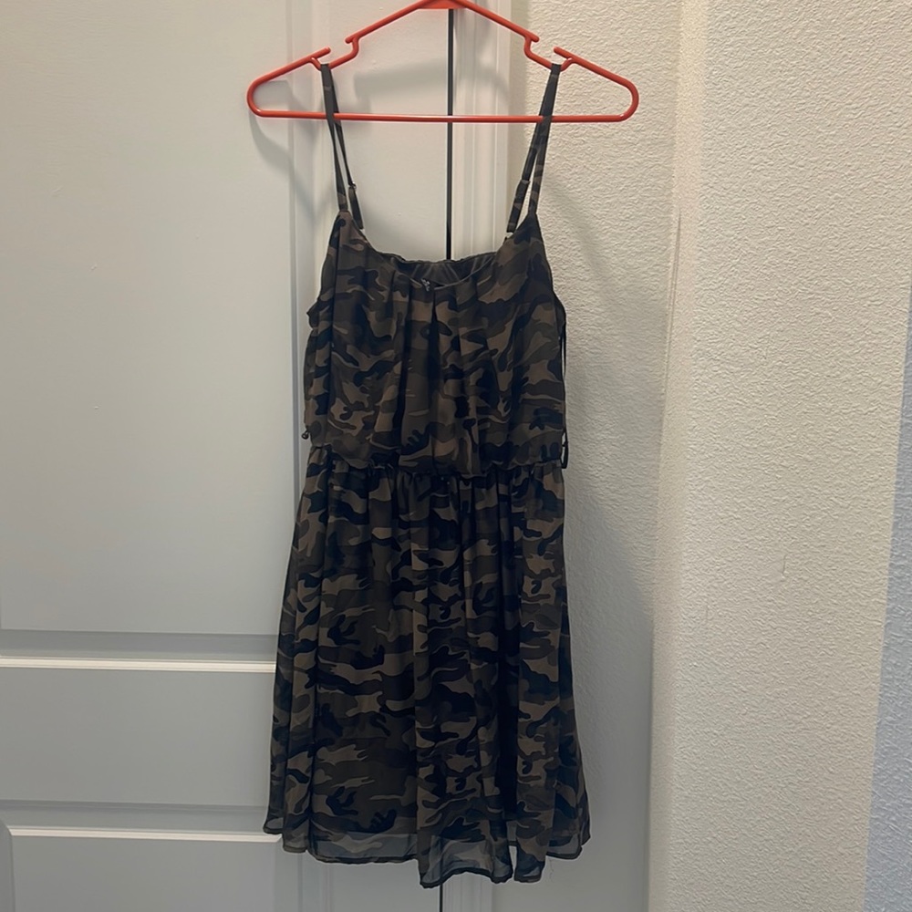 Camo mini dress